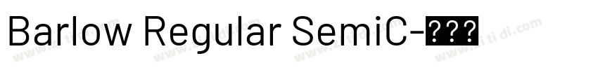 Barlow Regular SemiC字体转换